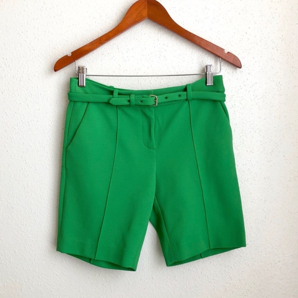 Diane Von Furstenberg Green Bermuda Shorts